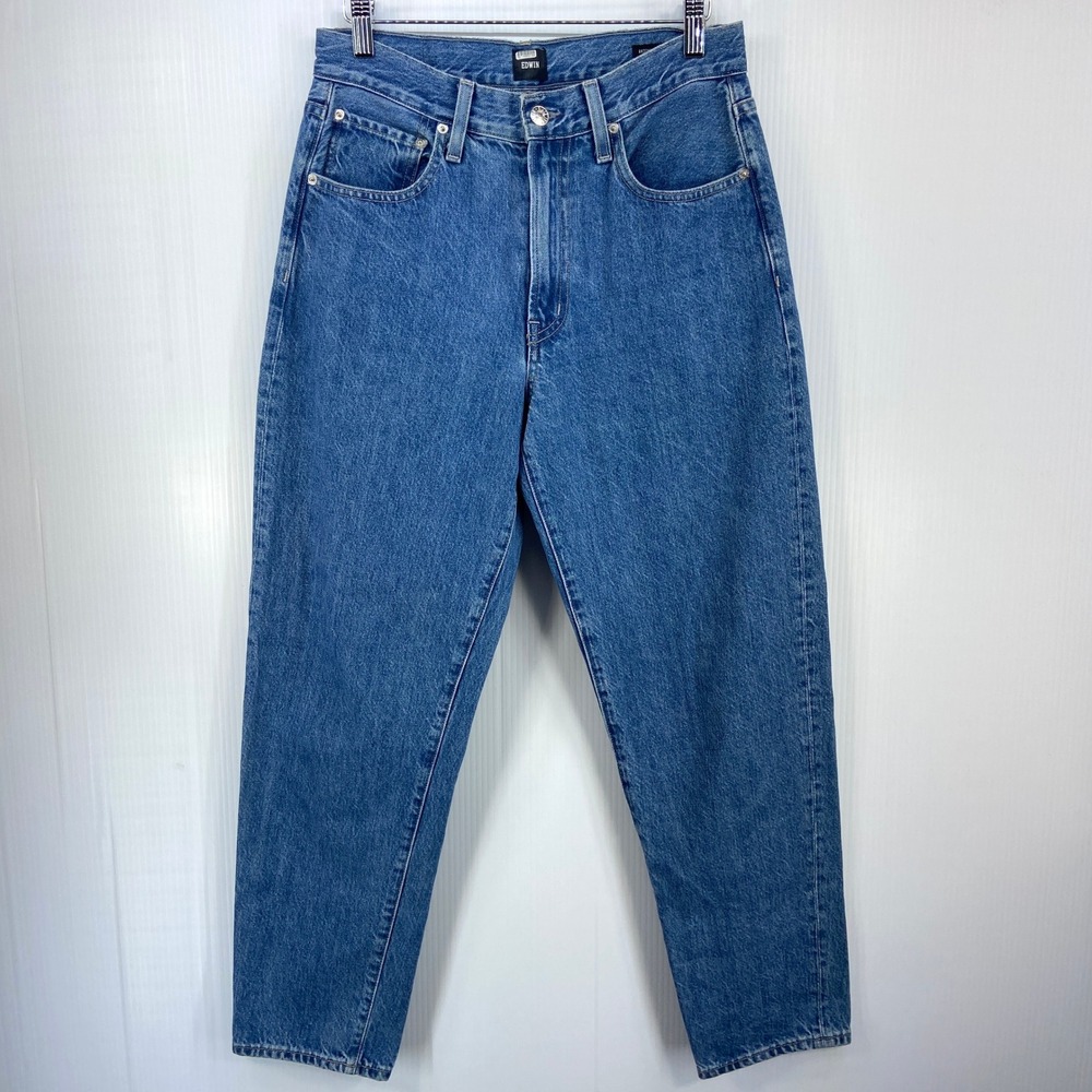 Edwin Anderson‎ Ankle 90s Relaxed Blue Denim Jeans Organic Cotton Womens 26